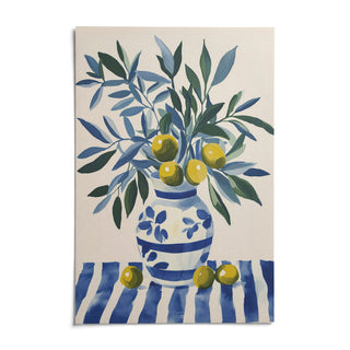 Olive Tree Wall Art, shown as an unframed paper print on a plain white background