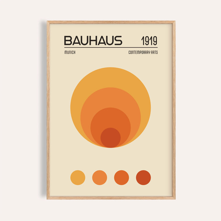 Orange Bauhaus Poster