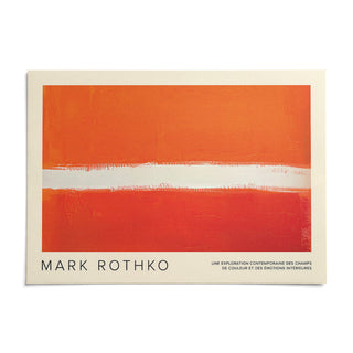 Orange Color Wall Art, shown as an unframed paper print on a plain white background
