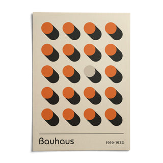 Orange Poster, shown as an unframed paper print on a plain white background