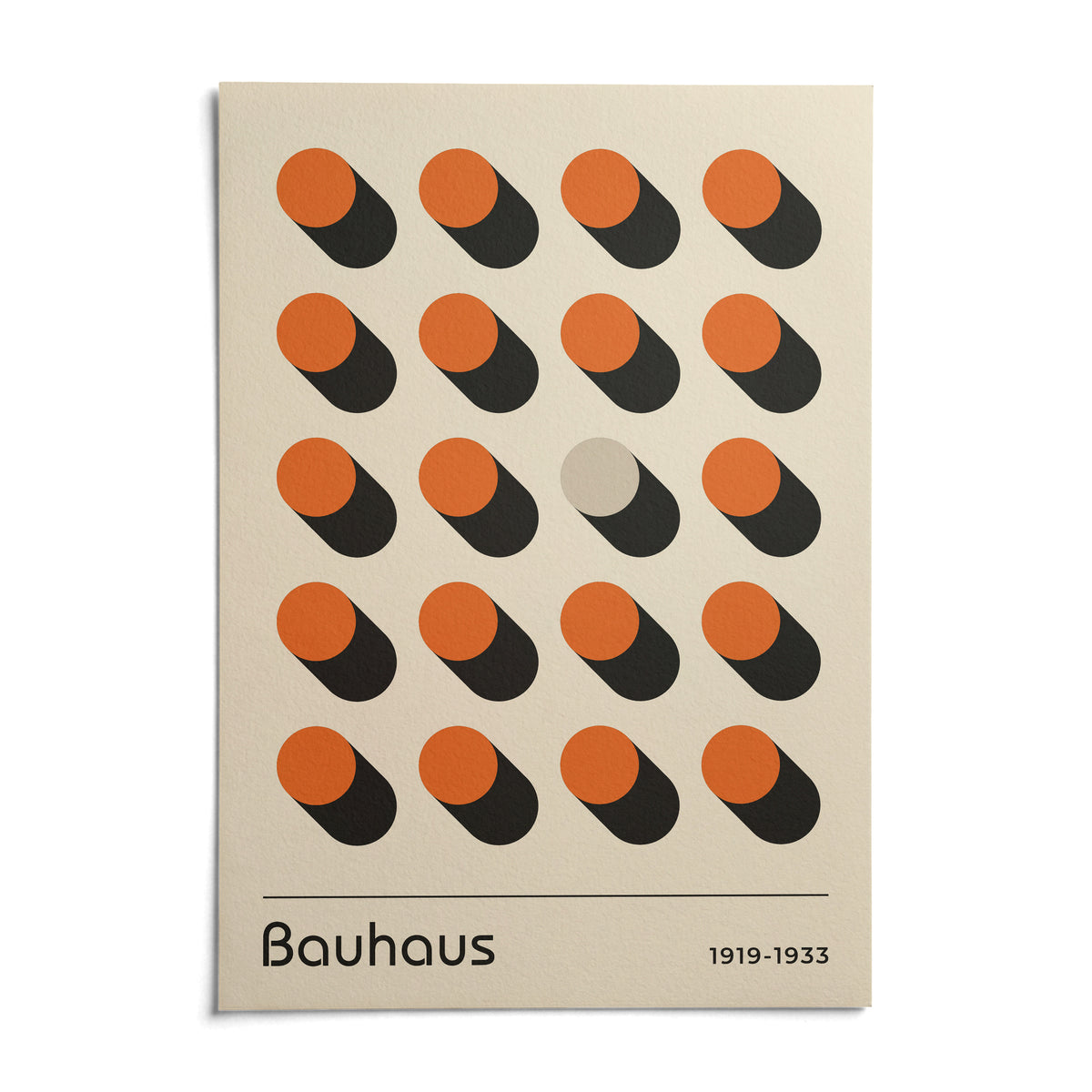 Orange Poster, shown as an unframed paper print on a plain white background