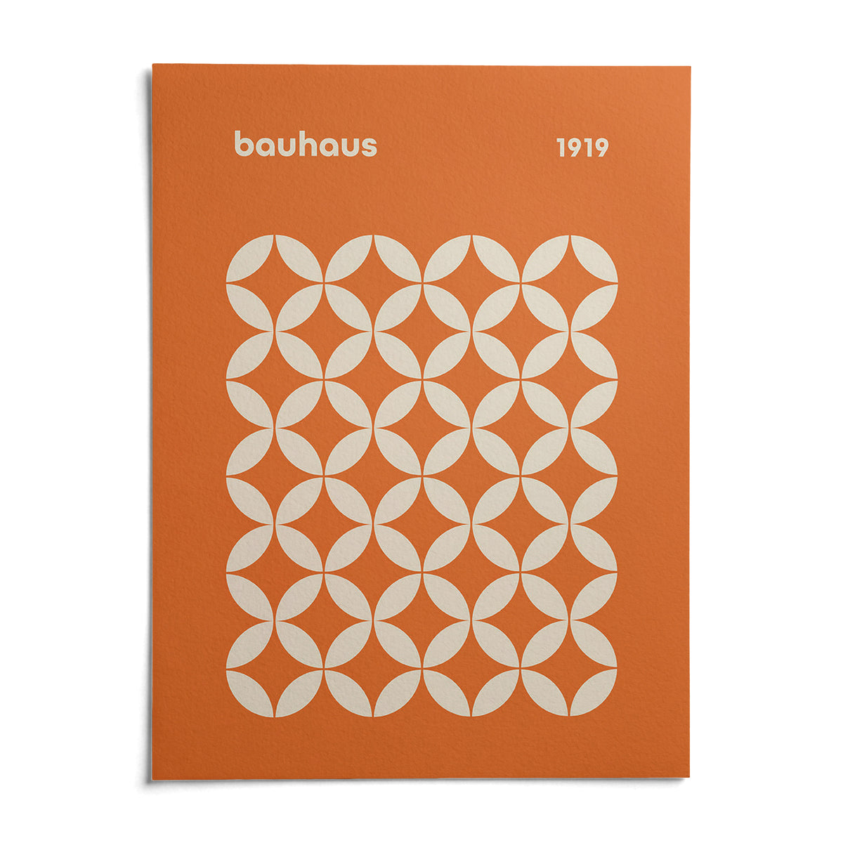 Orange Poster, shown as an unframed paper print on a plain white background