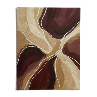 Organic Abstract Art Print, shown as an unframed paper print on a plain white background