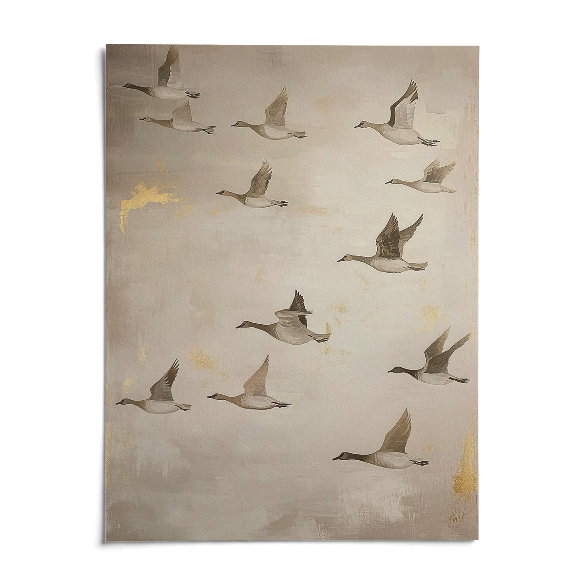 Oriental Artwork, shown as an unframed paper print on a plain white background