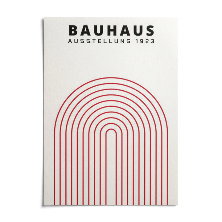 Original Bauhaus Poster, shown as an unframed paper print on a plain white background