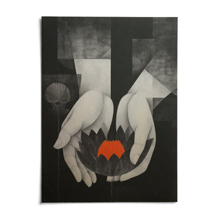 Padma Wall Art, shown as an unframed paper print on a plain white background