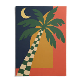 Palm Tree Print, shown as an unframed paper print on a plain white background