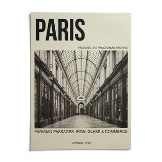 Parisian Passage Art Print, shown as an unframed paper print on a plain white background