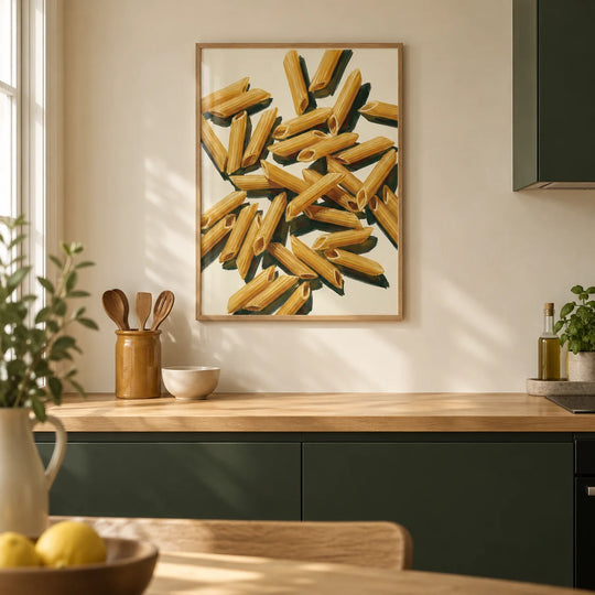 Póster de pasta penne