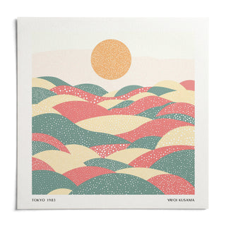 Pastel Abstract Artwork, shown as an unframed paper print on a plain white background