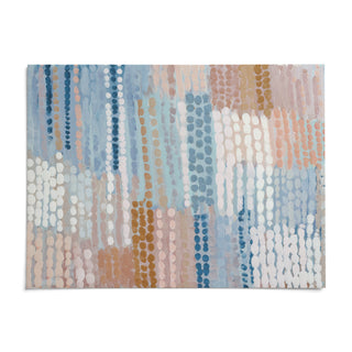 Pastel Blue And Pink Abstract Prints, shown as an unframed paper print on a plain white background