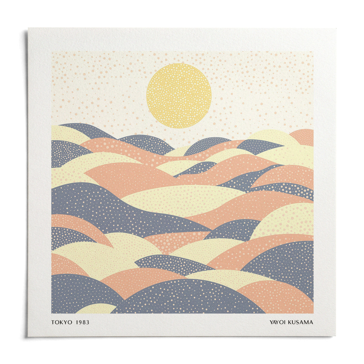 Pastel Wall Art, shown as an unframed paper print on a plain white background