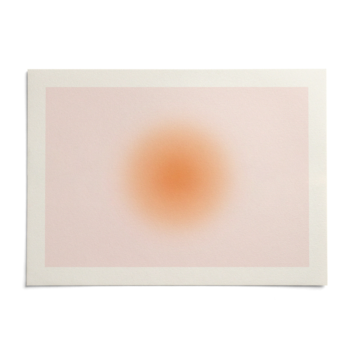 Peach Aura Print, shown as an unframed paper print on a plain white background