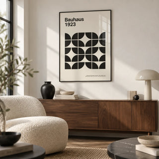 Pictures for Home Office, framed on the wall of a design-led city flat living room with a white wall