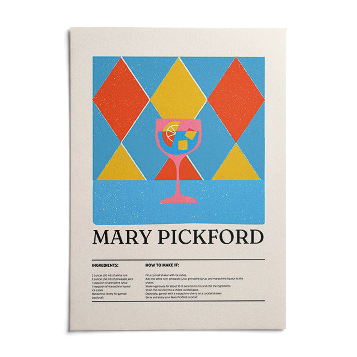 Pictures for Kitchen, shown as an unframed paper print on a plain white background