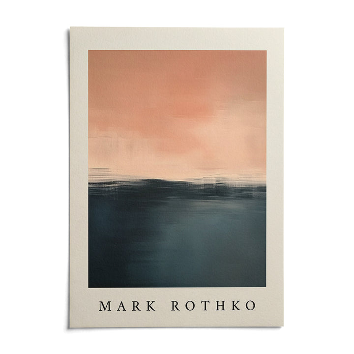 Pink and Blue Painting, shown as an unframed paper print on a plain white background