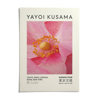 Pink Floral Wall Art, shown as an unframed paper print on a plain white background