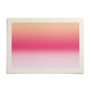 Pink Sunrise Print, shown as an unframed paper print on a plain white background