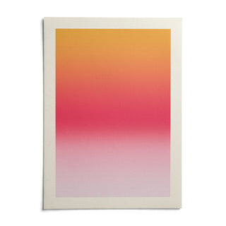 Pink Sunset Wall Art, shown as an unframed paper print on a plain white background