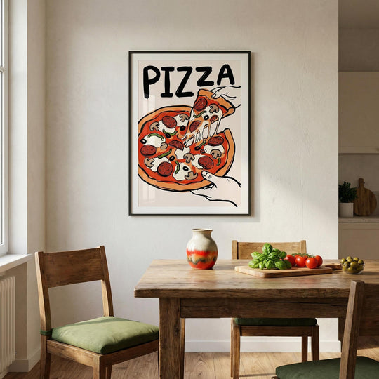 Stampa artistica di pizza
