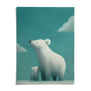 Polar Bear Print, shown as an unframed paper print on a plain white background