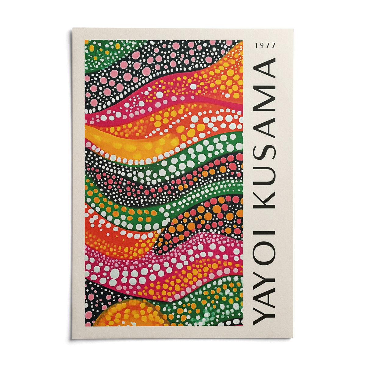 Polka Dot Art, shown as an unframed paper print on a plain white background