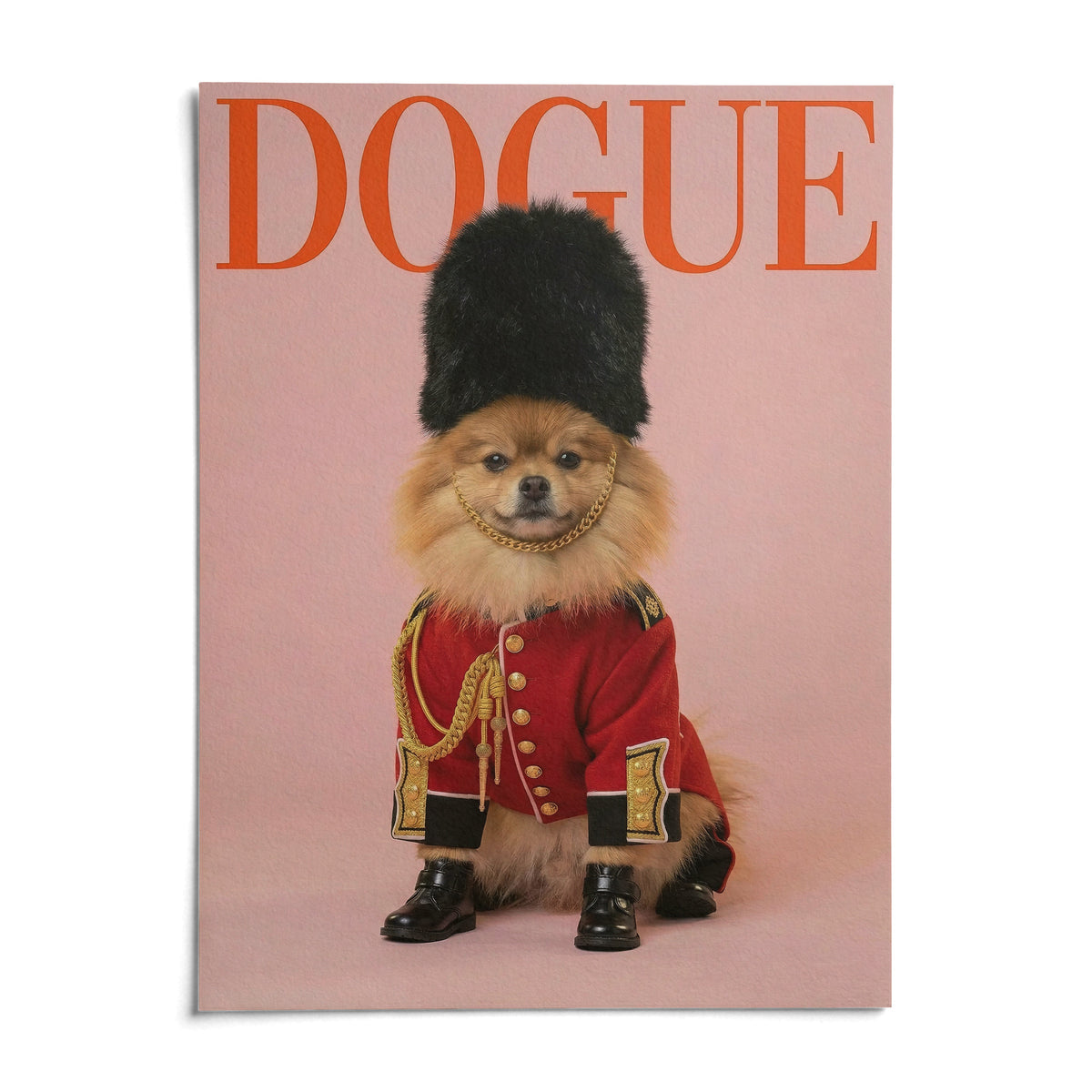 Pomeranian Poster Print, shown as an unframed paper print on a plain white background