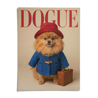 Pomeranian Poster, shown as an unframed paper print on a plain white background
