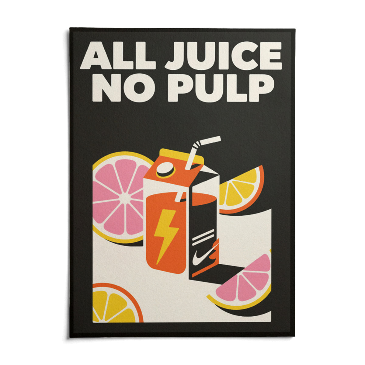 Pop Art Poster, shown as an unframed paper print on a plain white background