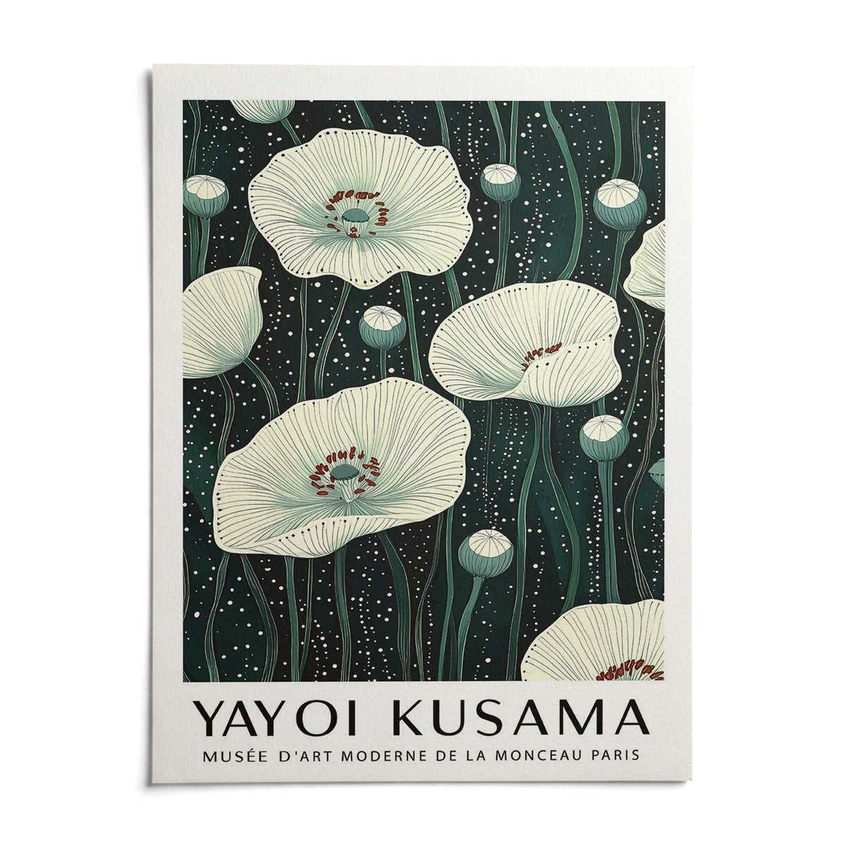 Poppy Prints, shown as an unframed paper print on a plain white background