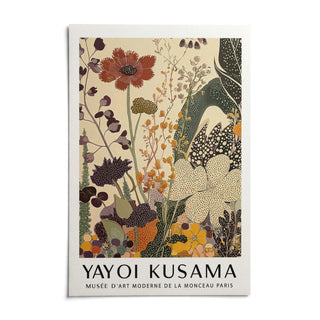 Poster Yayoi Kusama, shown as an unframed paper print on a plain white background