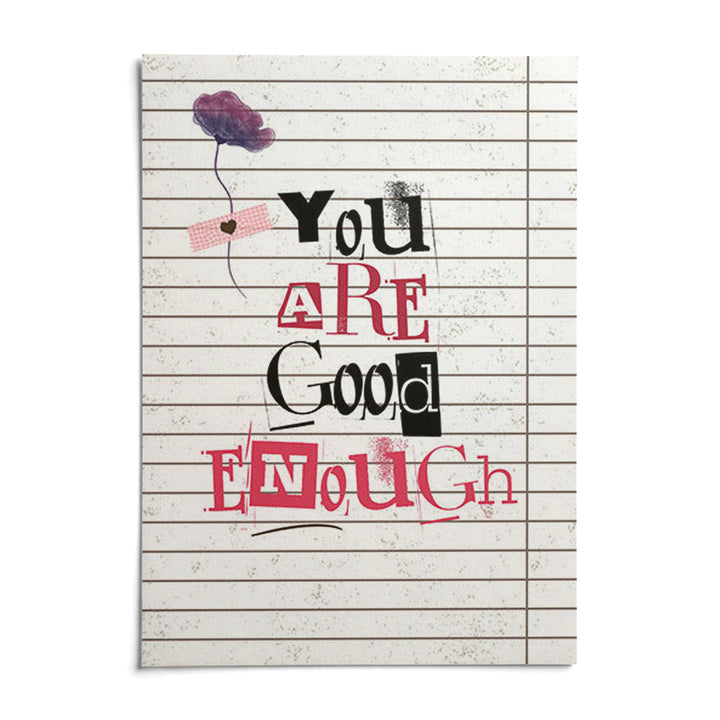 Posters of Positivity, shown as an unframed paper print on a plain white background