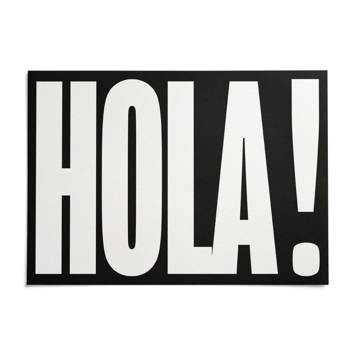Posters with Typography, shown as an unframed paper print on a plain white background
