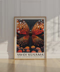 Kusama abstract butterfly poster for creative interiors.
