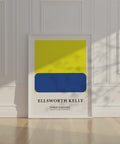 Ellsworth Kelly-inspired large wall art for offices and studios
