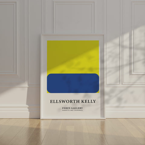 Ellsworth Kelly-inspired large wall art for offices and studios
