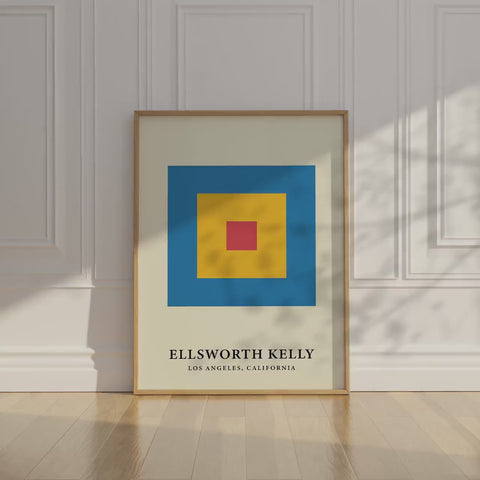 Bold and vibrant Ellsworth Kelly wall art
