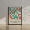 Ellsworth Kelly-inspired orange blue block art for vibrant decor
