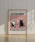 Funny cat wall art for kitchen decor
