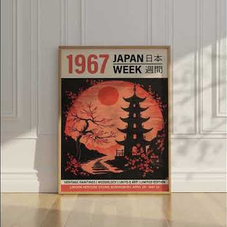 Japan Week Moon Japanese Art in Ukiyo-e Style