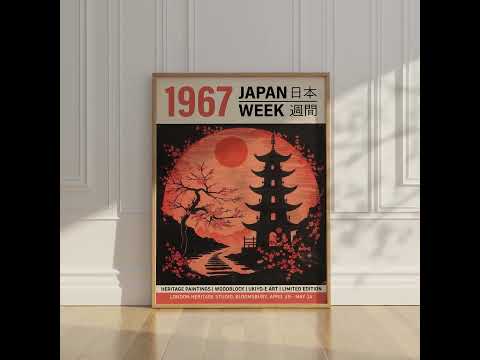 Japan Week Moon Japanese Art in Ukiyo-e Style