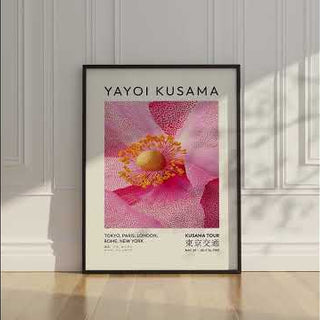 Yayoi Kusama-inspired flower print for minimalist interiors
