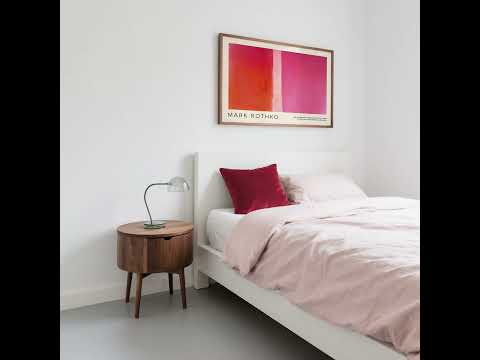 Color Block Wall Decor in Pink and Orange