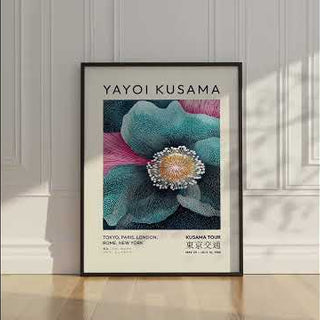 Luxury Blue Flower Artwork for gorgeous interiors