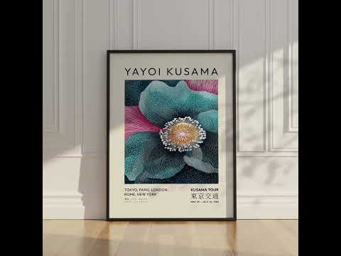 Luxury Blue Flower Artwork for gorgeous interiors