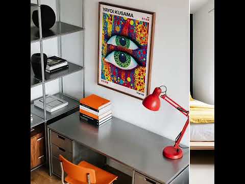 Funky Wall Art in multi color pop art style