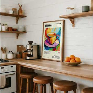 Espresso Poster for Kitchen or Dining Areas