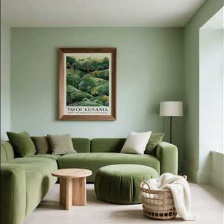 Inspired  by Yayoi Kusama Paintings is this rolling hills print