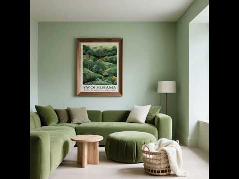 Inspired  by Yayoi Kusama Paintings is this rolling hills print