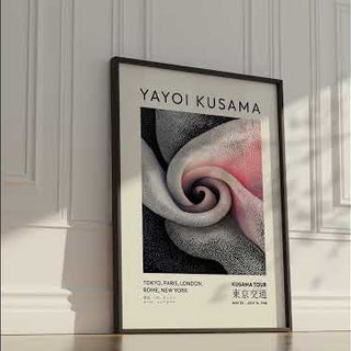 Yayoi Kusama Seductive Flower Art Print | Minimalist Japanese Wall Art